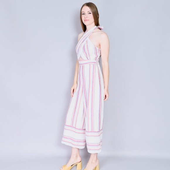 AMANDA UPRICHARD Christie Striped Jumpsuit NWT S & M - Picture 5 of 8